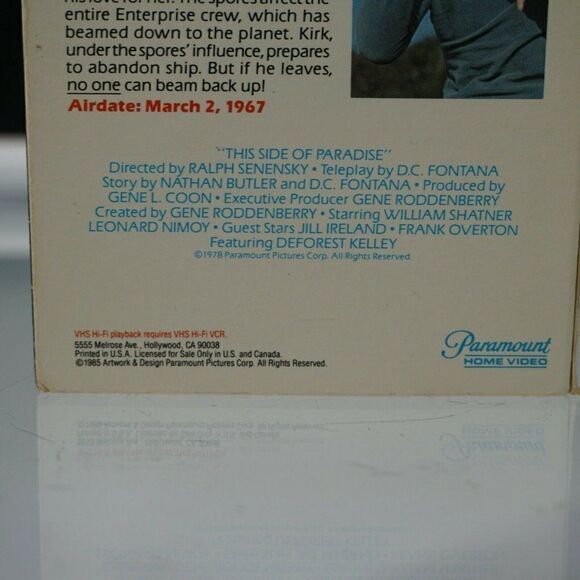 1966 Star Trek Original TV Series VHS Episode 25 This Side of Paradise - Picture 4 of 7